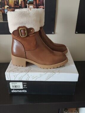 Elements Cuffed Low Heel Waterproof Boot